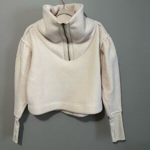 Free People Cream Cowl Neck Sweater